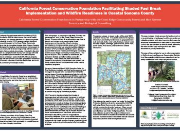 California Forest Conservation Foundation Facilitates Shaded Fuel Brek Implementation and Wildfire Readiness in Coastal Sonoma County